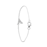 Zilveren armband alfabet met zirkonia