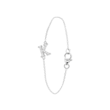 Zilveren armband alfabet met zirkonia