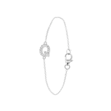 Silberarmband, Buchstabe mit Zirkonia