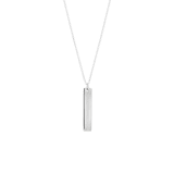 Zilveren ketting&hanger bar voor dames