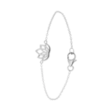 Zilveren armband lotus