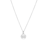 Zilveren ketting&hanger disc sterrenbeeld