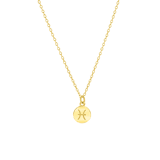 Zilveren goldplated ketting met hanger sterrenbeeld voor dames