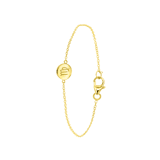 Zilveren goldplated bedelarmband met sterrenbeeldhanger voor dames