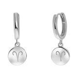 Ohrringe, 925 Silber, Scheibe, Sternzeichen