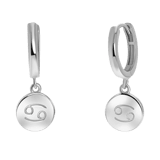 Ohrringe, 925 Silber, Scheibe, Sternzeichen