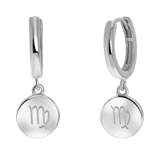 Ohrringe, 925 Silber, Scheibe, Sternzeichen