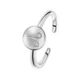 Zilveren ring disc sterrenbeeld