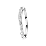 Zilveren armband bangle met kristal