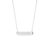 Gerecycled stainless steel ketting&hanger bar vierkant 30mm