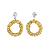 Bijoux goudkleurige oorringhangers voor dames