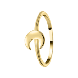 Ring, 925 Silber, vergoldet, Galaxis-Mond