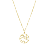 Bijoux goudkleurige ketting met hanger sterrenbeeld Boogschutter voor dames