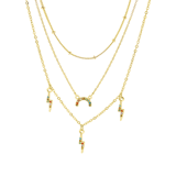 Goudkleurige bijoux ketting met hanger voor dames
