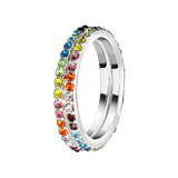 Bijoux zilverkleurige ring voor dames