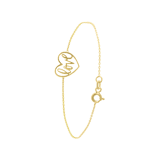 9 karaat armband hart opengewerkt Love