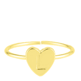 Ring Alphabet verstellbar vergoldet
