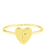 Ring Alphabet verstellbar vergoldet