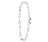 Silberarmband, Tropfen mit Zirkonia