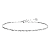 Gerecycled stainless steel armband bol