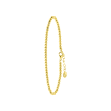 Armband aus Edelstahl, vergoldet, Kugelkette