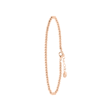 Stainless steel roséplated fantasiearmband voor dames