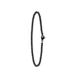 Gerecycled stainless steel armband black bol