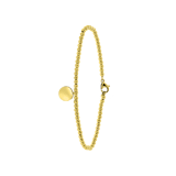 Armband aus Edelstahl, goldfarben, Kugel/Scheibe