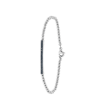 Armband aus Edelstahl, Kugel/Stab, Bergkristall
