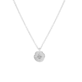 Bijoux zilverkleurige ketting met hanger ster voor dames