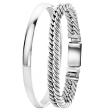 Stainless steel set armbanden