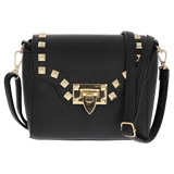 Zwarte tas met goudkleurige studs