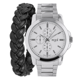 Regal Cadeau Set Heren Horloge Zilverkleurig