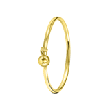14 karaat geelgouden ring bedeltje bal