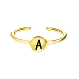 Zilveren goldplated ring voor dames