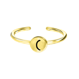 Zilveren goldplated ring voor dames