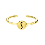 Zilveren goldplated ring voor dames
