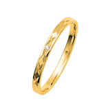 9K gele dames trouwring Balance diamant H232