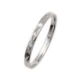 9K witte dames trouwring Balance diamant H234
