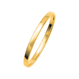 9 karaat gele dames trouwring Gentle H237