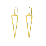 Ohrringe, 585 Gelbgold, Triangel