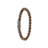 Jungenarmband, Edelstahl mit Edelstein, Bronzit