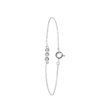 Armband, 925 Silber, 3 Kreise, Zirkonia