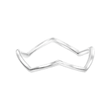 Ring, 925 Silber, Knitter-Optik