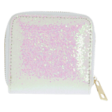 Witte portemonnee met glitter