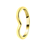 Goldplated ring voor dames
