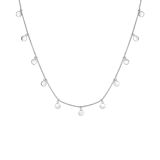 Halskette, 925 Silber, runde Anhänger