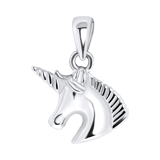 Zilveren hanger unicorn