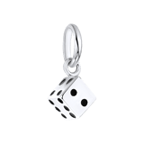 Anhänger, 925 Silber, Würfel