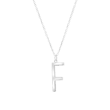Halskette & Anhänger, 925 Silber, Alphabet